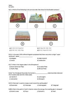 Image result for Earth Science Review Questions