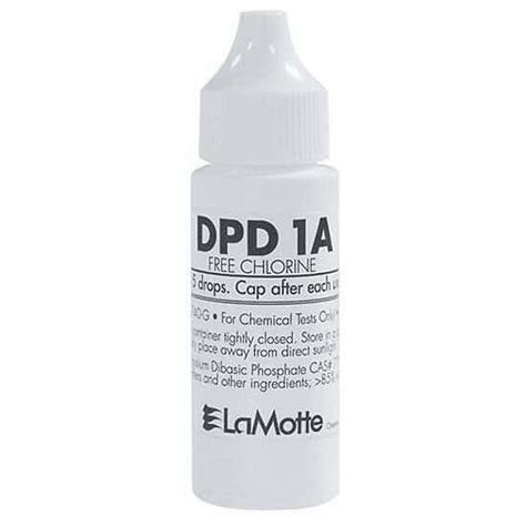 LaMotte P-6740-H Free Chlorine Test Reagent, DPD #1A; 60 Ml from Cole ...