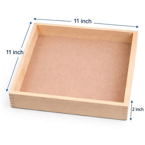 Square wooden Hamper Tray Size - 11x11x2 inch – Bakeworld Retails Pvt Ltd