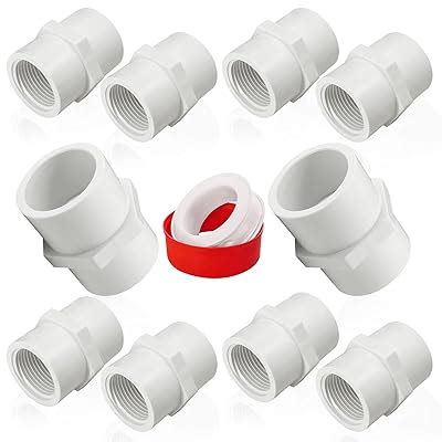 Boltigen 10Pcs White PVC Pipe Fittings, 1-Inch NPT Female India | Ubuy