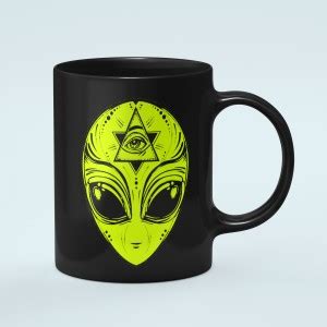 Doodle Kraft Alien mug | psy mug | alien mug |lsd mug | Coffee 330 ml ...