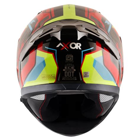 AXOR Apex Road Trip Gloss Black Red Helmet– Moto Central