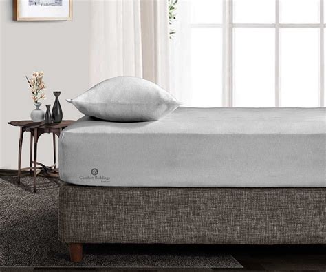 Light Grey Fitted Bed Sheet | Comfort Beddings