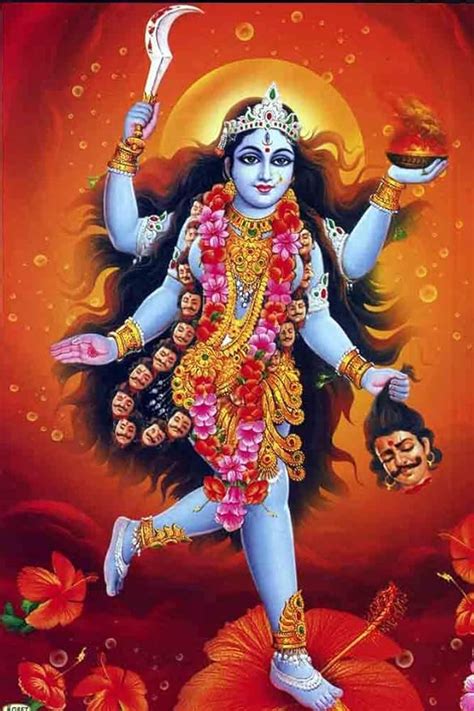 Buy Wallpics Vinyl Goddess Maa Kali Waterproof Sticker Poster (Can1724 ...