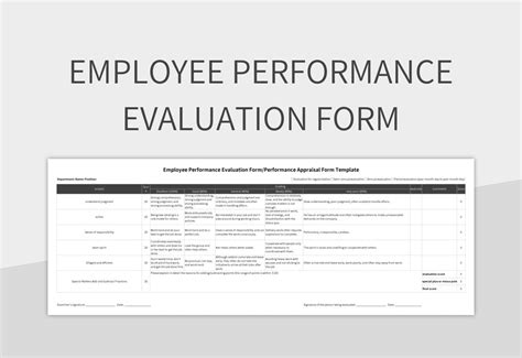 Image result for Employee Performance Evaluation Form Template