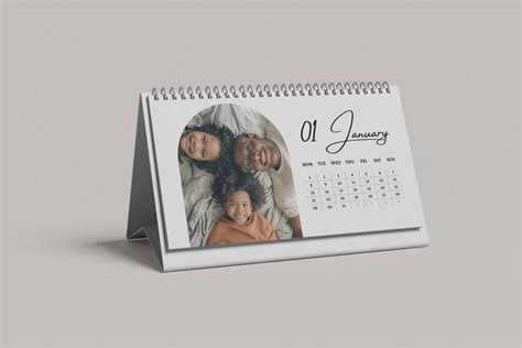 Custom Desk Calendar Simplistic Design Printed & Shipped - Etsy