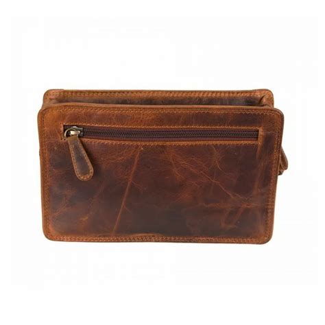 Leather Handbag Kouros P-25, Kara