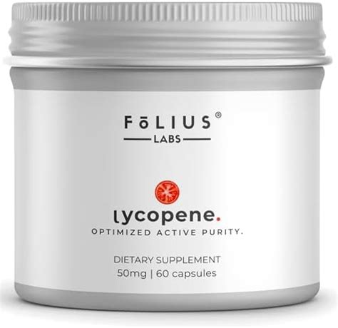 FOLIUS LABS Lycopene 50mg, Natural Carotenoid Antioxidant Supplement ...
