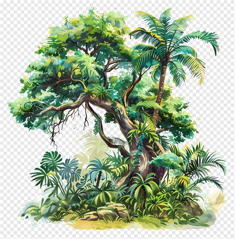 Jungle Trees Clip Art Jungle Trees Vector Art, Icons, And Graphics For