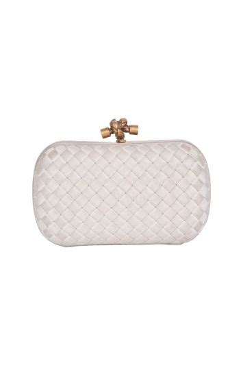 Bottega Veneta Satin Knot Clutch