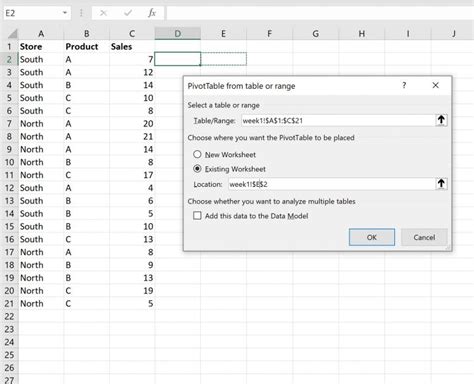 Image result for Excel Pivot Table Using Multiple Worksheets