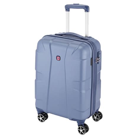 Wenger, Cote D' Azure Hardside Cabin Suitcase, 38 Litres, Blue, Swiss