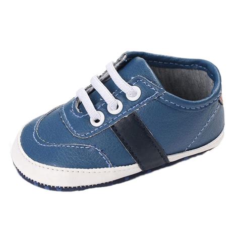 Buy Saingace 0-6 Months Blue Baby Shoes Baby Girl Boys Frenulum Letter ...