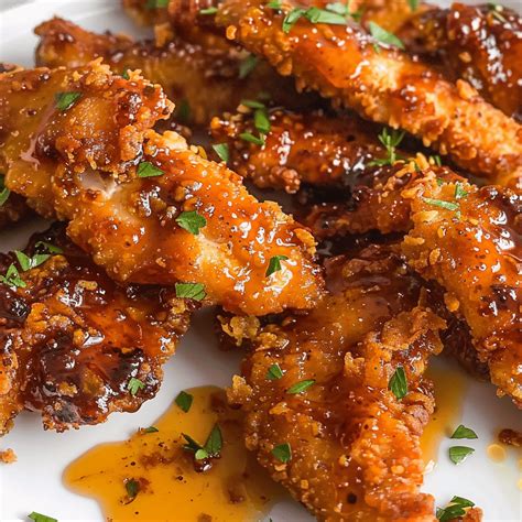 Delicious Crispy Hot Honey Chicken Tenders Recipe | Chicken tender ...