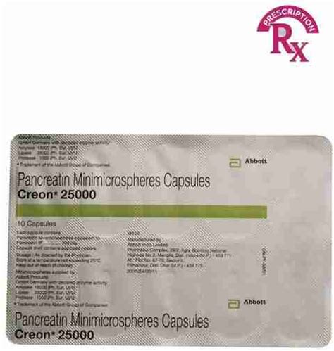Creon 25000 Capsules (10 Cap) Price in India - Buy Creon 25000 Capsules ...