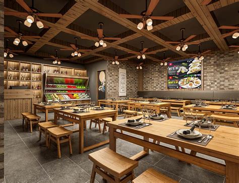 韩时烤肉-韩式烤肉店空间设计|空间|室内设计|SEON西恩空间设计 - 原创作品 - 站酷 (ZCOOL)