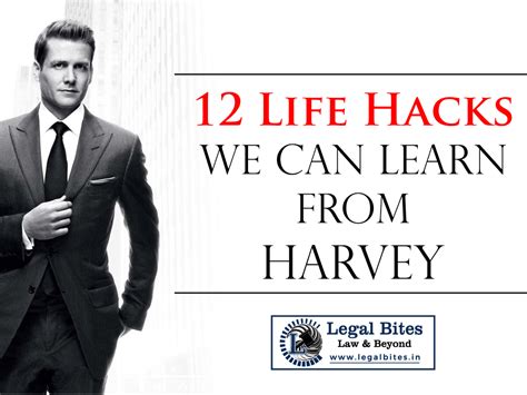 12 life hacks we can learn from Harvey Specter