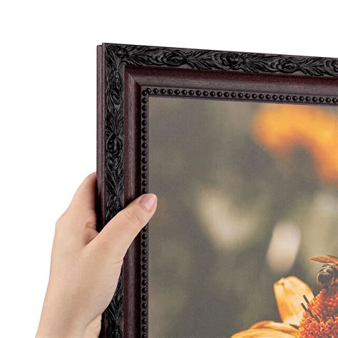 ArtToFrames 13" x 19" Classic Burgundy Picture Frame, 13x19 inch Brown ...