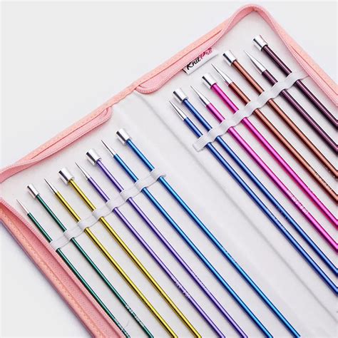 Zing Single Pointed Needle Set 25cm | Aluminium Knitting Needles – Taj ...