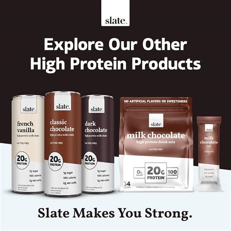 Slate Milk - Vanilla Latte, No Sugar Added - Protein Coffee - 11 fl oz ...