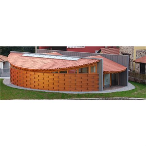 BIM objects - Free download! Barrel Roof Tile 50x21 Red | BIMobject