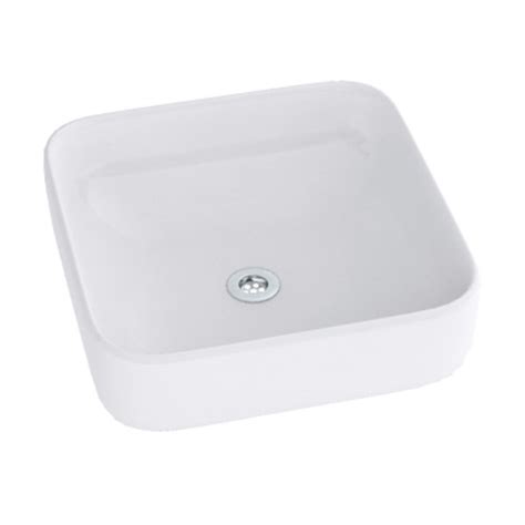 Hindware Ebello Square 39x39x15 Star White Table Top wash basin | mykit ...
