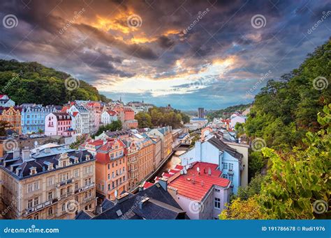 Karlovy Vary, Czech Republic. Stock Photo - Image of karlovy, czech ...