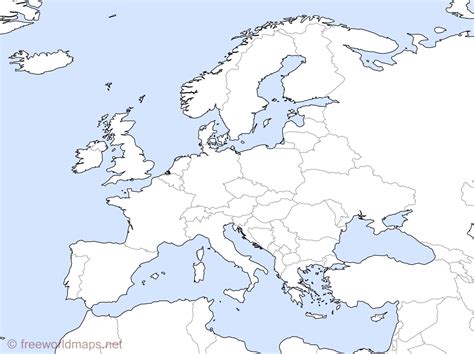 Europe Outline Map with Names: Your Guide