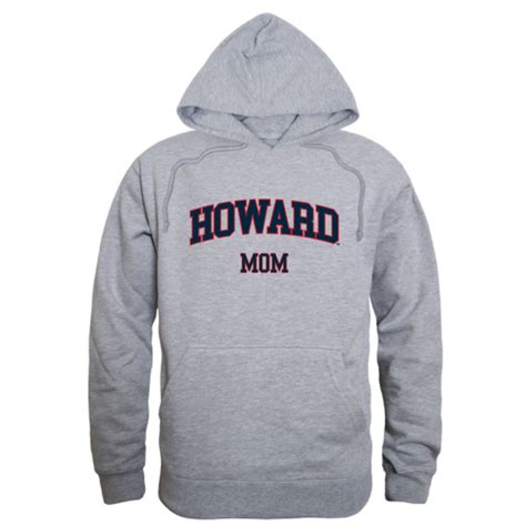 Howard University Bison Mom Fleece Hoodie Sweatshirts Heather Grey