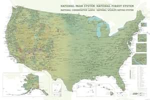 Best Maps Ever NPS x USFS x BLM x FWS Interagency Map 24x36 Poster ...