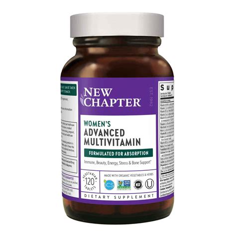 Buy New Chapter Womens Advanced Multivitamin - 120 Tablets Online at ...