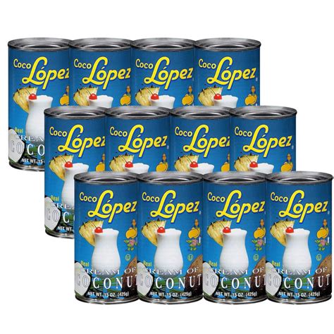 Coco Lopez Coconut Cream Tin 12x425g : Amazon.co.uk: Grocery