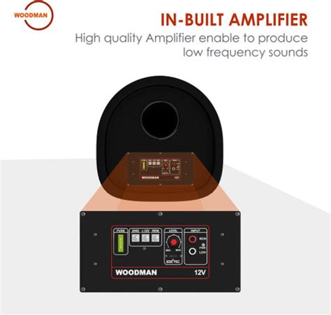WOODMAN BT12 12 Inch Basstube With Inbuilt Amplifier Subwoofer Price in ...