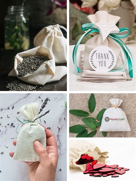 MandalaCrafts Mandala Crafts 2X3 Muslin Drawstring Bags Cotton India | Ubuy