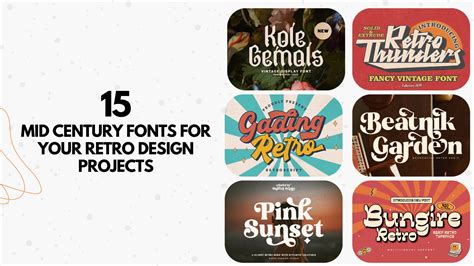 Mid Century Fonts For Your Retro Design Projects - Creative Ultra