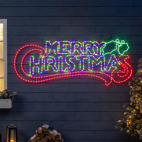 Outdoor Christmas Light Signs Retisee 24 Inch Jumbo Merry Christmas