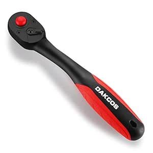 3/8" Ratchet Drive 72 Teeth Reversible Ratchet with Soft Grip, Made of ...