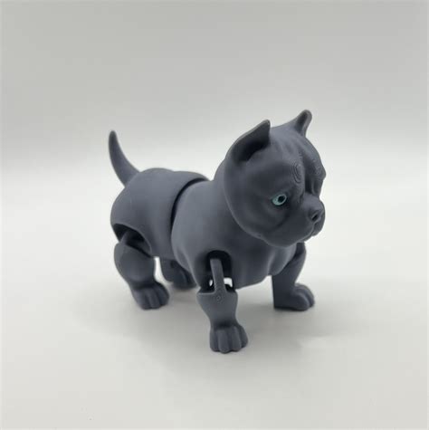 3D Printed Articulated Dog | Pitbull/staffordshire Terrier, Pug, Corgi ...