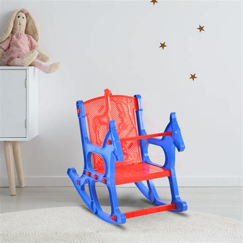 Buy Nilkamal Toy Jungle Plastic Kids Arm Chair (Blue / Red) Online