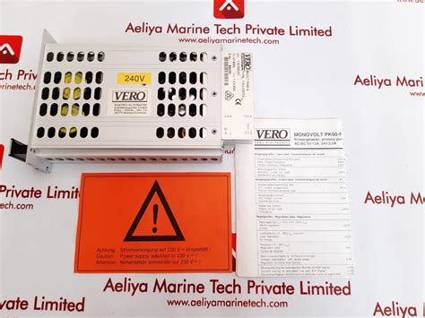 Vero 116-010022a power supply monovolt pk60 a – Aeliya Marine