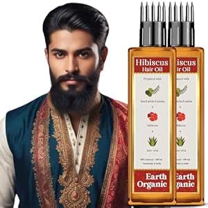 Amazon.in: Buy Earth Organic Amla Hibiscus Hair Oil for Growth and ...