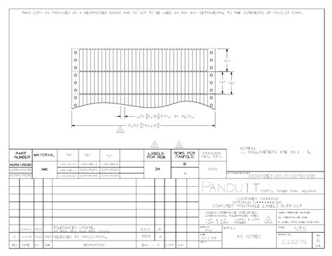 N025X1xxCBD Drawing Datasheet by Panduit Corp | Digi-Key Electronics