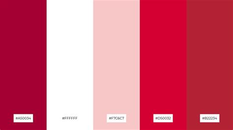 The Best 15 White Red Color Palette Combinations