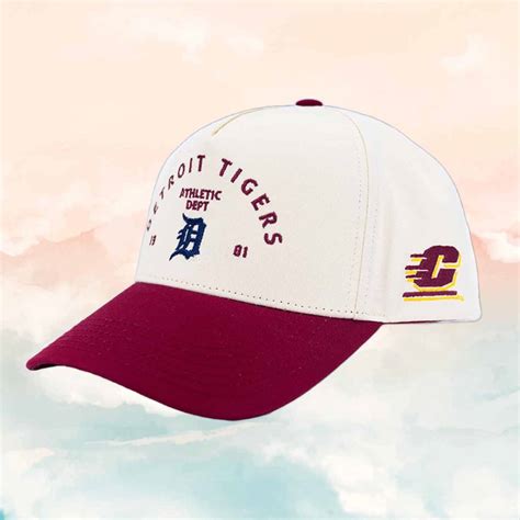 Detroit Tigers Central Michigan University Hat Giveaway 2025 - brastraps.com