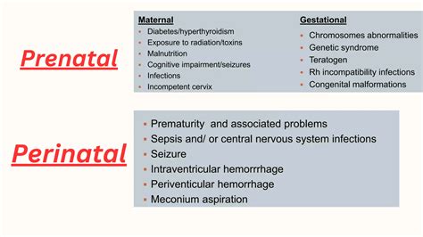 Etiology of cerebral palsy Divided into natal perinatal and postnatal ...