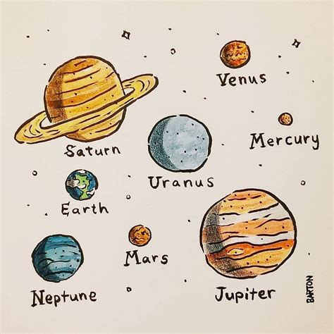 How To Draw Planet Venus - Kids Drawing Lessons