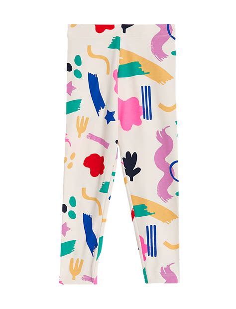 Buy Cotton Rich Patterned Leggings (2-8 Yrs) at Marks & Spencer