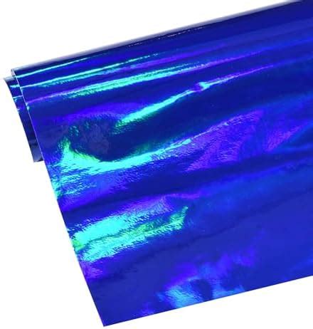 Holographic Laser Blue Colorful Glossy Car Vinyl Wraps Vehicle Film ...