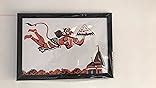 Mad Masters Wood Textured UV Reprint Lord Hanuman Flying with Dronagiri ...