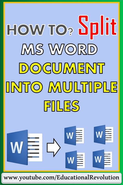 Image result for How to Split a Word File into Multiple Files